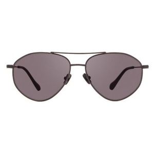 Laura Lee x Diff Eyewear Black Aviator Sunglasses